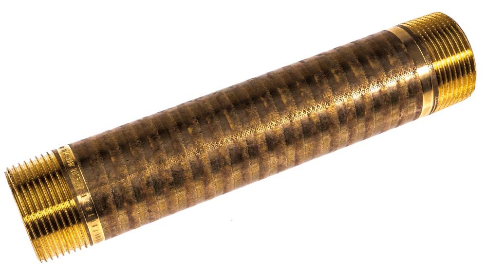 VIEGA Langnippel 1 1/4' x 150 mm 318529, Mod. Nr. 3530, Rotguss b ...