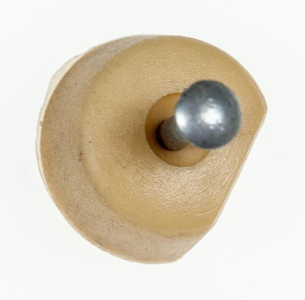 Bodenträger Kunstoff mit Nagel beige 1618, Auslaufartikel