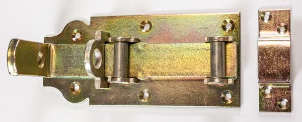GAH verz. Rollenschlossriegel 180 mm gerade mit Schlaufe, 118563