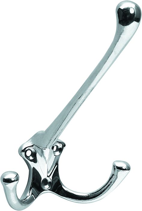 Mantelhaken 12 cm ALU-poliert