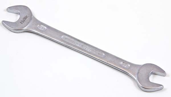 Gabelschlüssel 14 x 17, nach DIN 3110 Chrom Vanadium verchromt