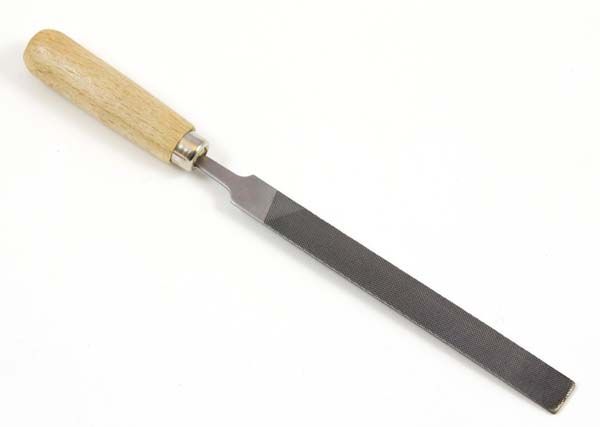 Schlüsselfeile flachstumpf mit Heft 100 mm Länge