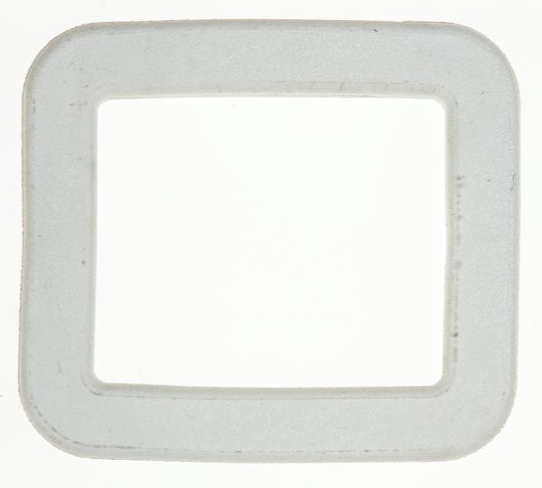 Kennring 30x25mm, recheckig weiss, für BKS Schlüssel mit asymetr ...