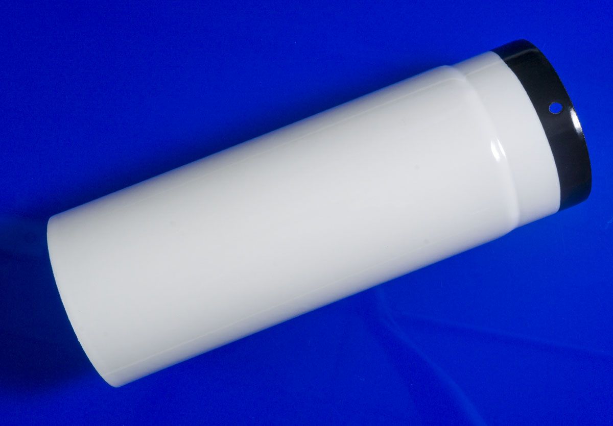 Bertrams weiss emailliertes Ofenrohr 120 mm 0,33 mtr., High-Qualit ...